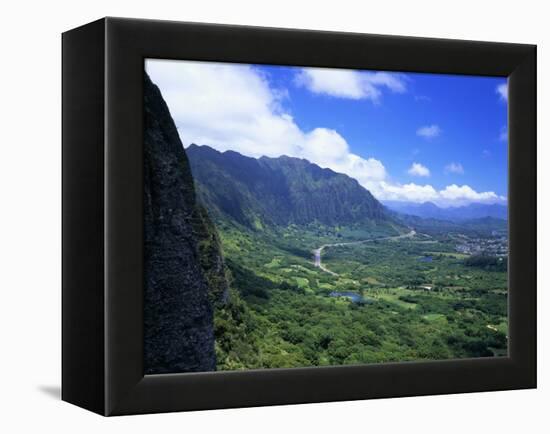 Koolau Range Landscape-James Randklev-Framed Premier Image Canvas