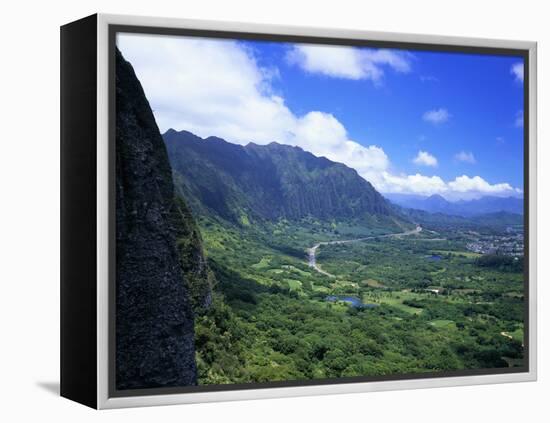 Koolau Range Landscape-James Randklev-Framed Premier Image Canvas