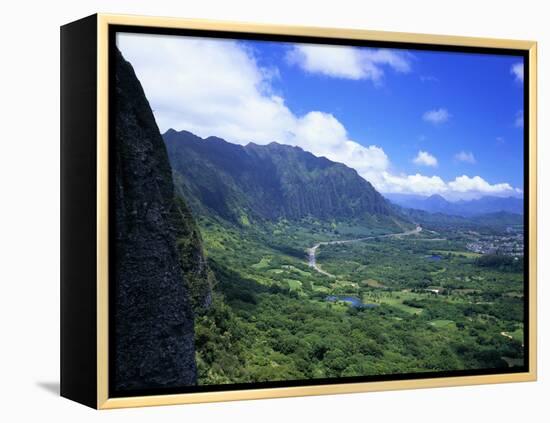 Koolau Range Landscape-James Randklev-Framed Premier Image Canvas