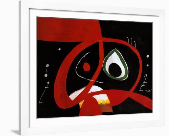 Kopf-Joan Miro-Framed Art Print