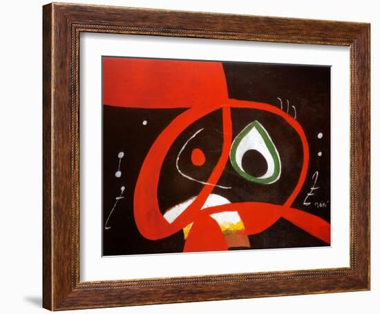 Kopf-Joan Miro-Framed Art Print