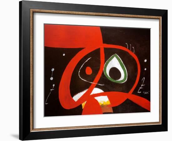 Kopf-Joan Miro-Framed Art Print