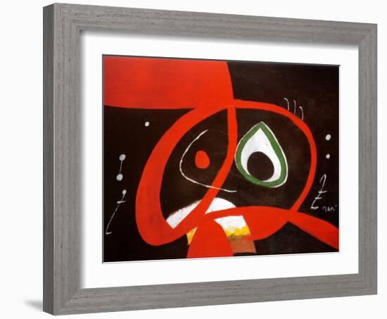 Kopf-Joan Miro-Framed Art Print