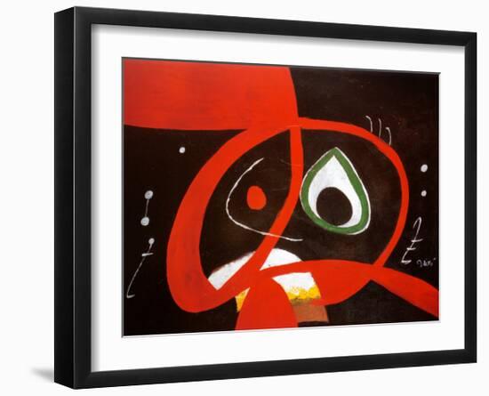 Kopf-Joan Miro-Framed Art Print