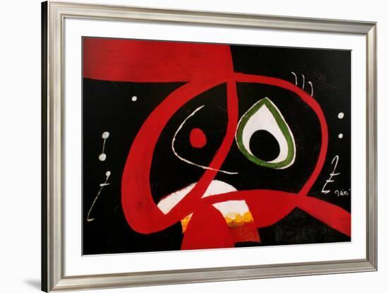 Kopf-Joan Miro-Framed Art Print