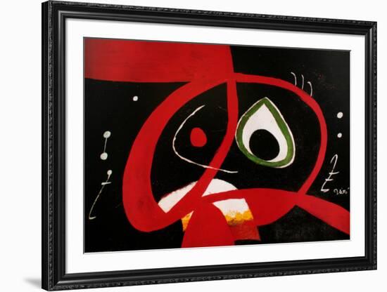 Kopf-Joan Miro-Framed Art Print