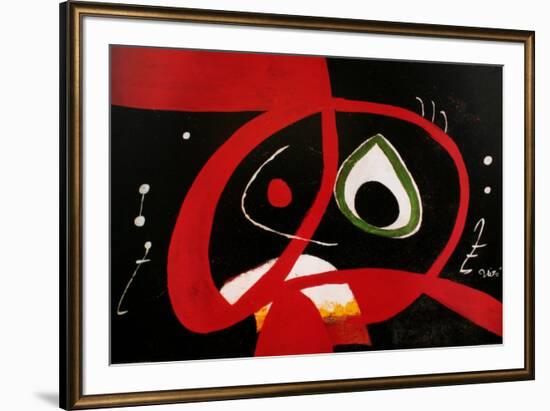 Kopf-Joan Miro-Framed Art Print