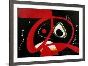 Kopf-Joan Miro-Framed Art Print