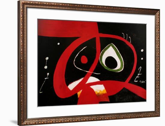 Kopf-Joan Miro-Framed Art Print