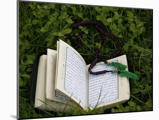 Koran and Prayer Beads, Chatillon-Sur-Chalaronne, Ain, France, Europe-Godong-Mounted Photographic Print