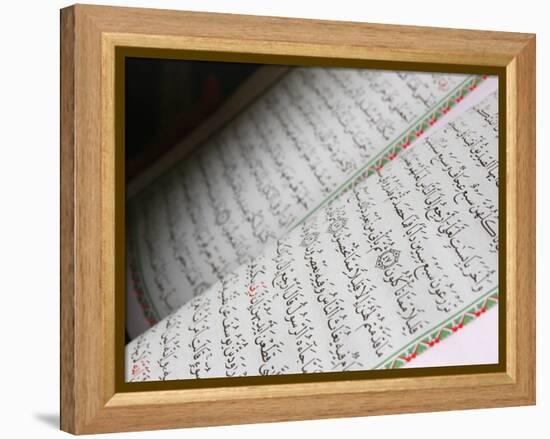 Koran, Dubai, United Arab Emirates, Middle East-null-Framed Premier Image Canvas