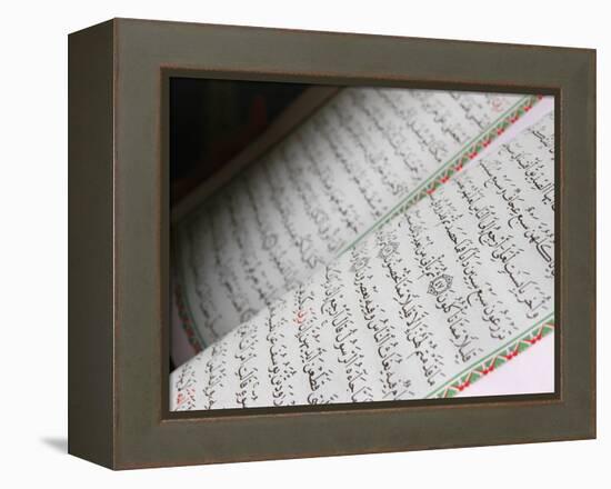 Koran, Dubai, United Arab Emirates, Middle East-null-Framed Premier Image Canvas