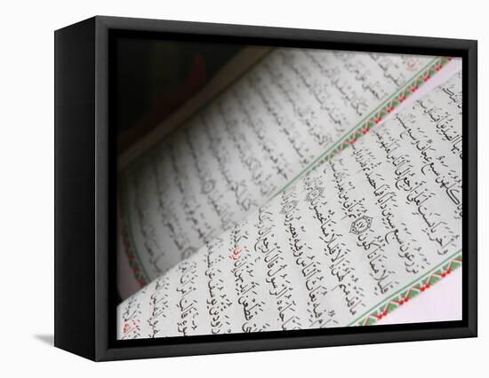 Koran, Dubai, United Arab Emirates, Middle East-null-Framed Premier Image Canvas