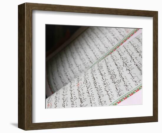 Koran, Dubai, United Arab Emirates, Middle East-null-Framed Photographic Print