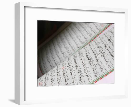 Koran, Dubai, United Arab Emirates, Middle East-null-Framed Photographic Print