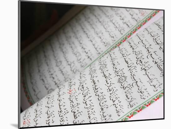 Koran, Dubai, United Arab Emirates, Middle East-null-Mounted Photographic Print