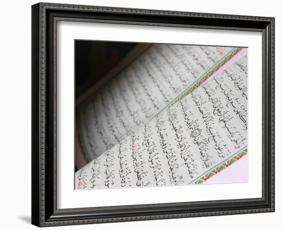 Koran, Dubai, United Arab Emirates, Middle East-null-Framed Photographic Print