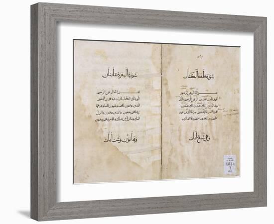 Koran Printed in Arabic, 1537-P. & A. Baganini-Framed Giclee Print