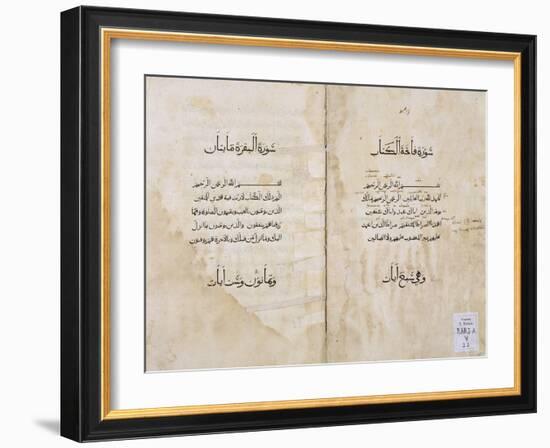 Koran Printed in Arabic, 1537-P. & A. Baganini-Framed Giclee Print