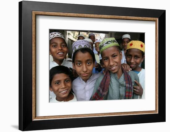 Koranic school students, Dhaka, Bangladesh-Godong-Framed Photographic Print
