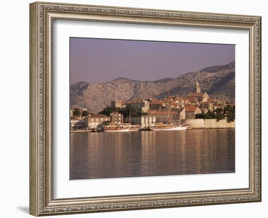Korcula Old Town, Korcula Island, Dalmatia, Croatia-Peter Higgins-Framed Photographic Print