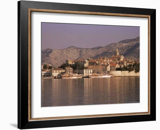 Korcula Old Town, Korcula Island, Dalmatia, Croatia-Peter Higgins-Framed Photographic Print