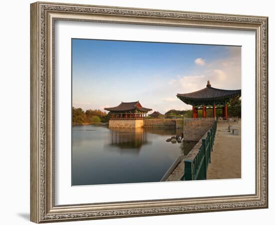 Korea, Gyeongsangbuk-Do, Gyeongju, Anapji Pond-Jane Sweeney-Framed Photographic Print