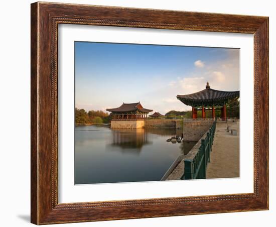 Korea, Gyeongsangbuk-Do, Gyeongju, Anapji Pond-Jane Sweeney-Framed Photographic Print