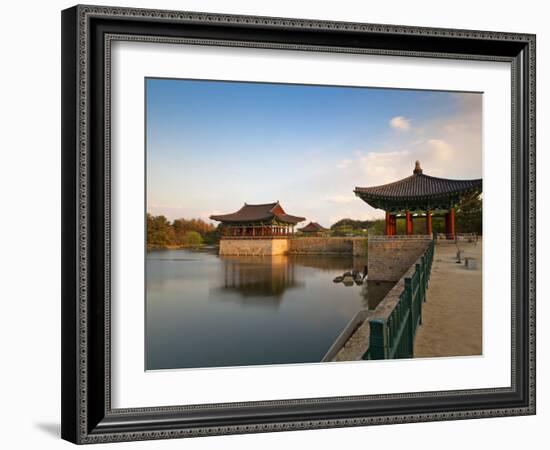 Korea, Gyeongsangbuk-Do, Gyeongju, Anapji Pond-Jane Sweeney-Framed Photographic Print