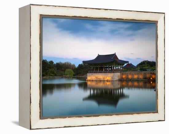 Korea, Gyeongsangbuk-Do, Gyeongju, Anapji Pond-Jane Sweeney-Framed Premier Image Canvas