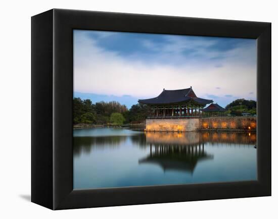 Korea, Gyeongsangbuk-Do, Gyeongju, Anapji Pond-Jane Sweeney-Framed Premier Image Canvas