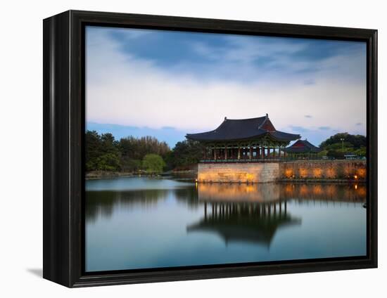 Korea, Gyeongsangbuk-Do, Gyeongju, Anapji Pond-Jane Sweeney-Framed Premier Image Canvas