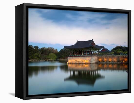 Korea, Gyeongsangbuk-Do, Gyeongju, Anapji Pond-Jane Sweeney-Framed Premier Image Canvas