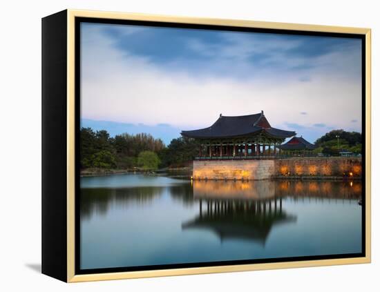 Korea, Gyeongsangbuk-Do, Gyeongju, Anapji Pond-Jane Sweeney-Framed Premier Image Canvas