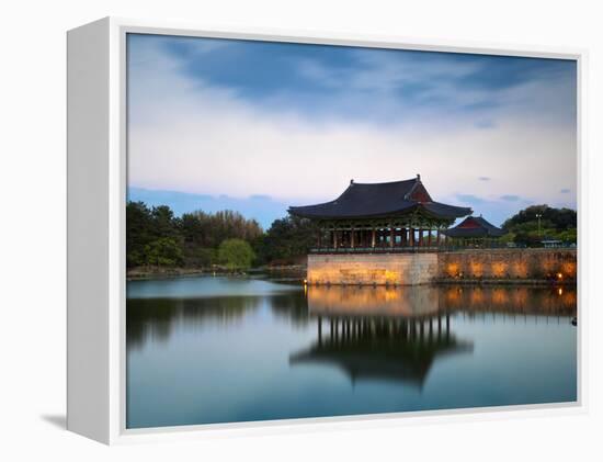 Korea, Gyeongsangbuk-Do, Gyeongju, Anapji Pond-Jane Sweeney-Framed Premier Image Canvas