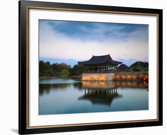 Korea, Gyeongsangbuk-Do, Gyeongju, Anapji Pond-Jane Sweeney-Framed Photographic Print