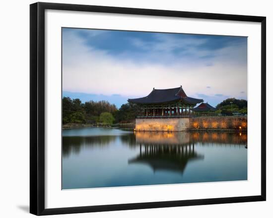 Korea, Gyeongsangbuk-Do, Gyeongju, Anapji Pond-Jane Sweeney-Framed Photographic Print