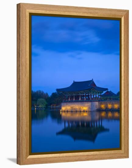 Korea, Gyeongsangbuk-Do, Gyeongju, Anapji Pond-Jane Sweeney-Framed Premier Image Canvas