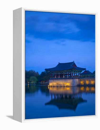 Korea, Gyeongsangbuk-Do, Gyeongju, Anapji Pond-Jane Sweeney-Framed Premier Image Canvas