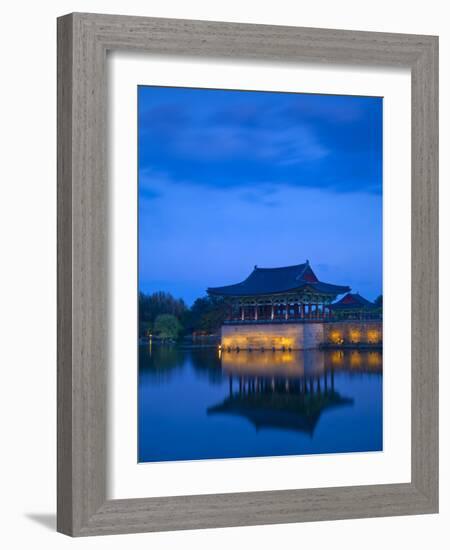 Korea, Gyeongsangbuk-Do, Gyeongju, Anapji Pond-Jane Sweeney-Framed Photographic Print