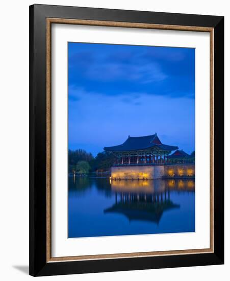 Korea, Gyeongsangbuk-Do, Gyeongju, Anapji Pond-Jane Sweeney-Framed Photographic Print