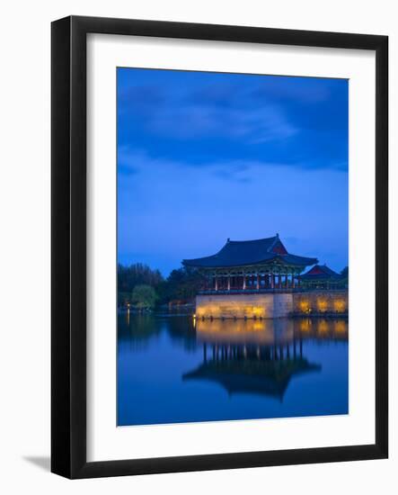 Korea, Gyeongsangbuk-Do, Gyeongju, Anapji Pond-Jane Sweeney-Framed Photographic Print