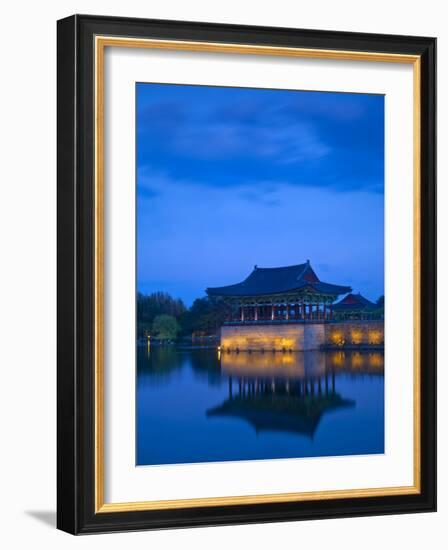 Korea, Gyeongsangbuk-Do, Gyeongju, Anapji Pond-Jane Sweeney-Framed Photographic Print