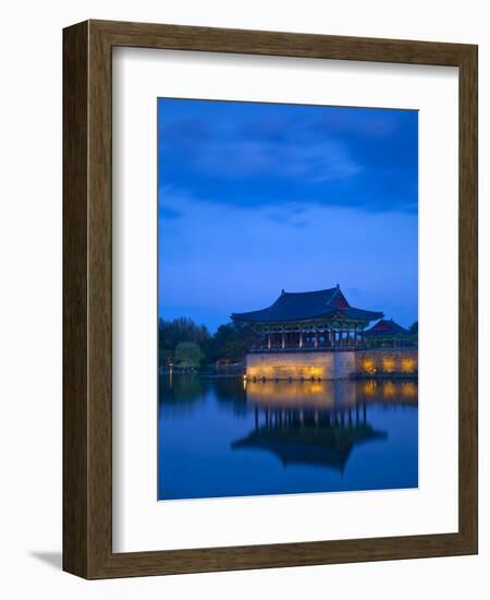 Korea, Gyeongsangbuk-Do, Gyeongju, Anapji Pond-Jane Sweeney-Framed Photographic Print