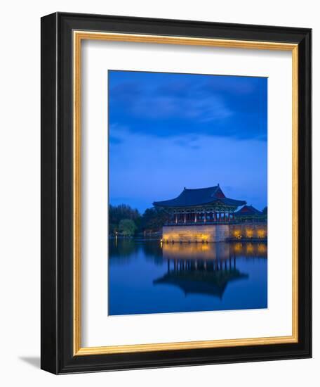 Korea, Gyeongsangbuk-Do, Gyeongju, Anapji Pond-Jane Sweeney-Framed Photographic Print