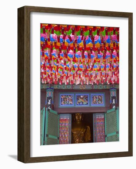 Korea, Seoul, Gangnam, Bongeunsa Temple, Lanterns, Lotus Lantern Festival Celebrations for Bhuddda'-Jane Sweeney-Framed Photographic Print