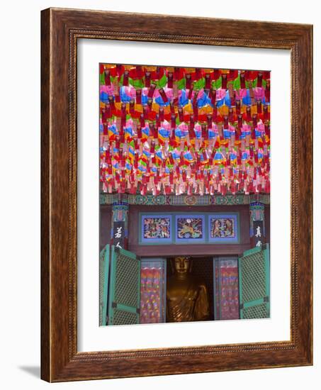 Korea, Seoul, Gangnam, Bongeunsa Temple, Lanterns, Lotus Lantern Festival Celebrations for Bhuddda'-Jane Sweeney-Framed Photographic Print