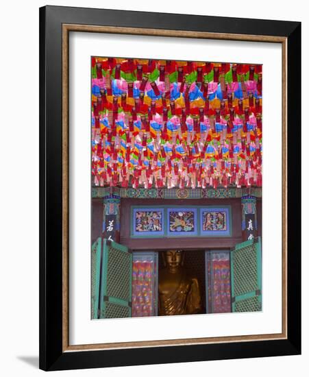 Korea, Seoul, Gangnam, Bongeunsa Temple, Lanterns, Lotus Lantern Festival Celebrations for Bhuddda'-Jane Sweeney-Framed Photographic Print