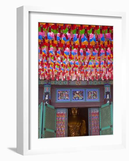 Korea, Seoul, Gangnam, Bongeunsa Temple, Lanterns, Lotus Lantern Festival Celebrations for Bhuddda'-Jane Sweeney-Framed Photographic Print