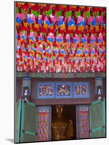 Korea, Seoul, Gangnam, Bongeunsa Temple, Lanterns, Lotus Lantern Festival Celebrations for Bhuddda'-Jane Sweeney-Mounted Photographic Print